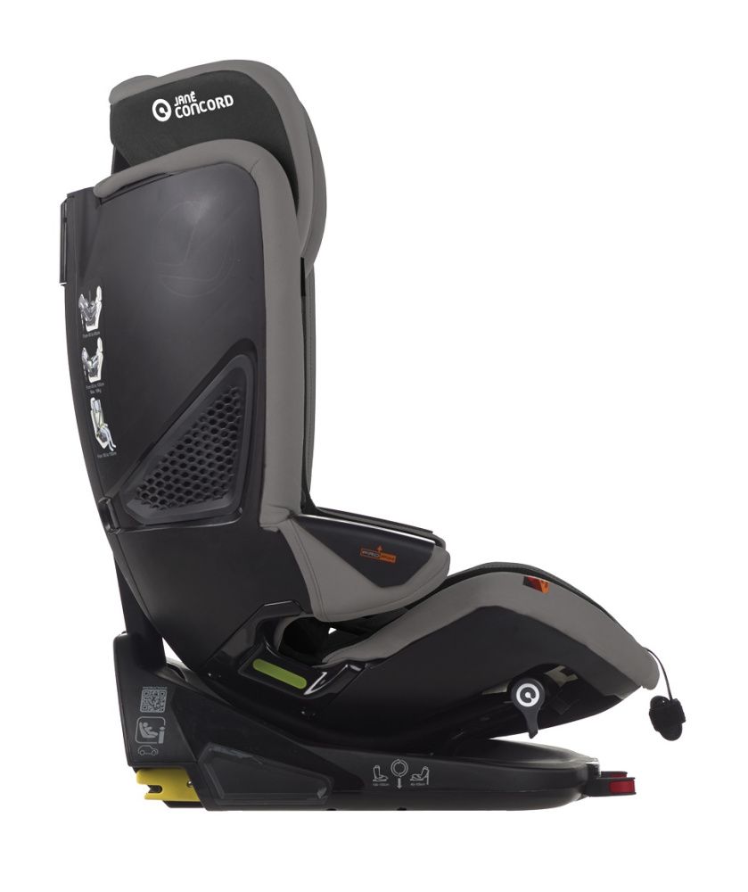JANE Concord Автокресло Groowy+Nest (40-150 см, 0-12 лет) гр.0/1/2/3 Matt black- УЦЕНКА Витрина - фото  14
