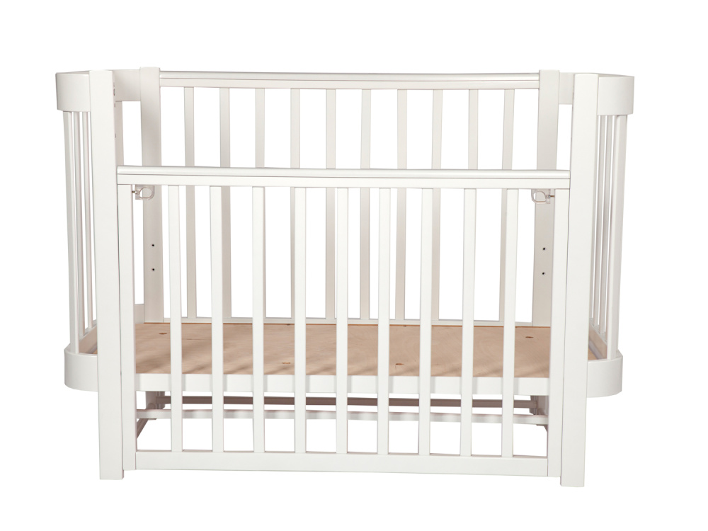 LIEL кровать с маятником приставная Cosmos белый - фото  3