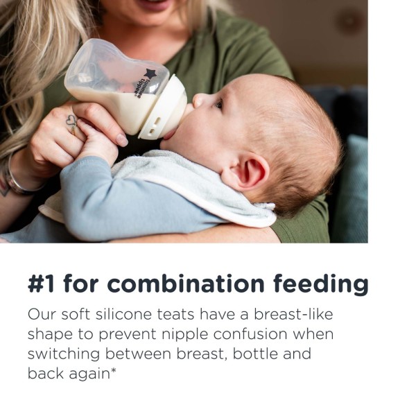 Tommee Tippee соска силиконовая для бутылочки Closer to nature, средний поток, 3+, 2 шт. - фото  9