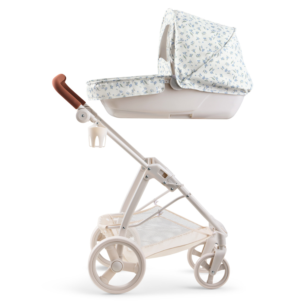 Happy Baby коляска для кукол Эшли (Ashley) синие цветы / blue flowers - фото  16