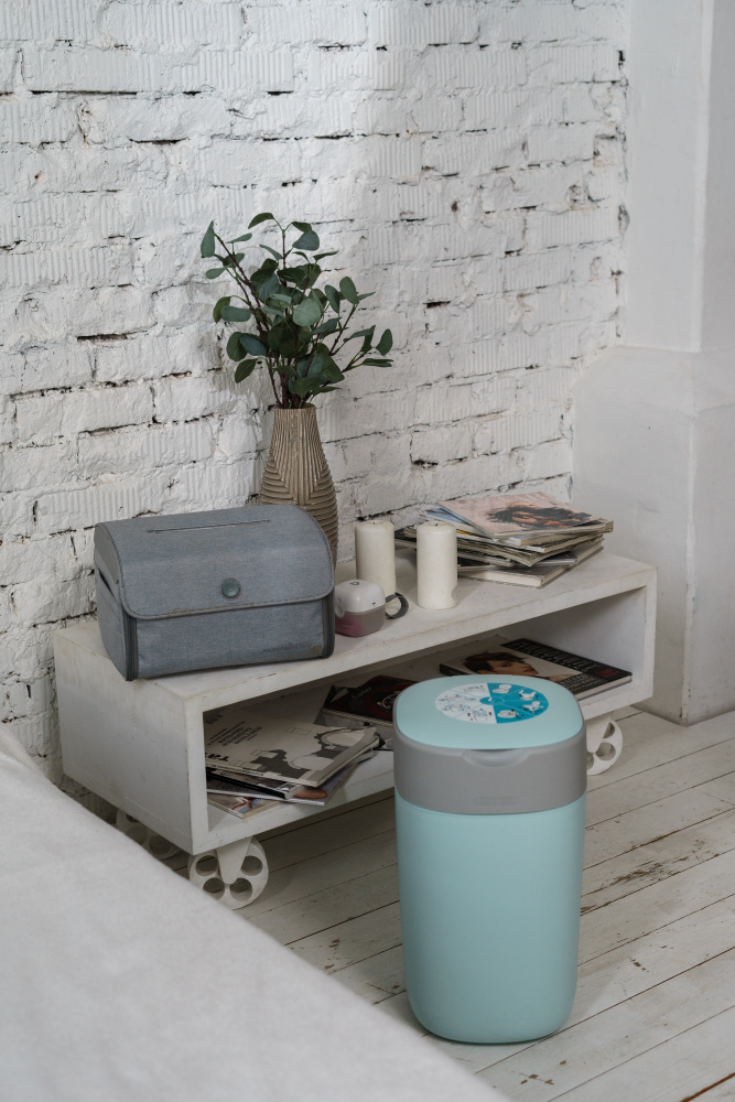 Tommee Tippee утилизатор подгузников, накопитель для использованных подгузников Twist & Click, blue - фото  13