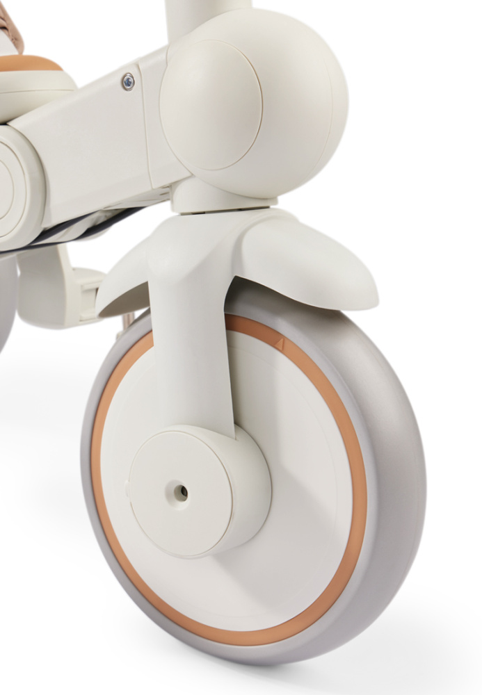 Happy Baby велосипед складной трёхколёсный Mercury Pro, milky - фото  10