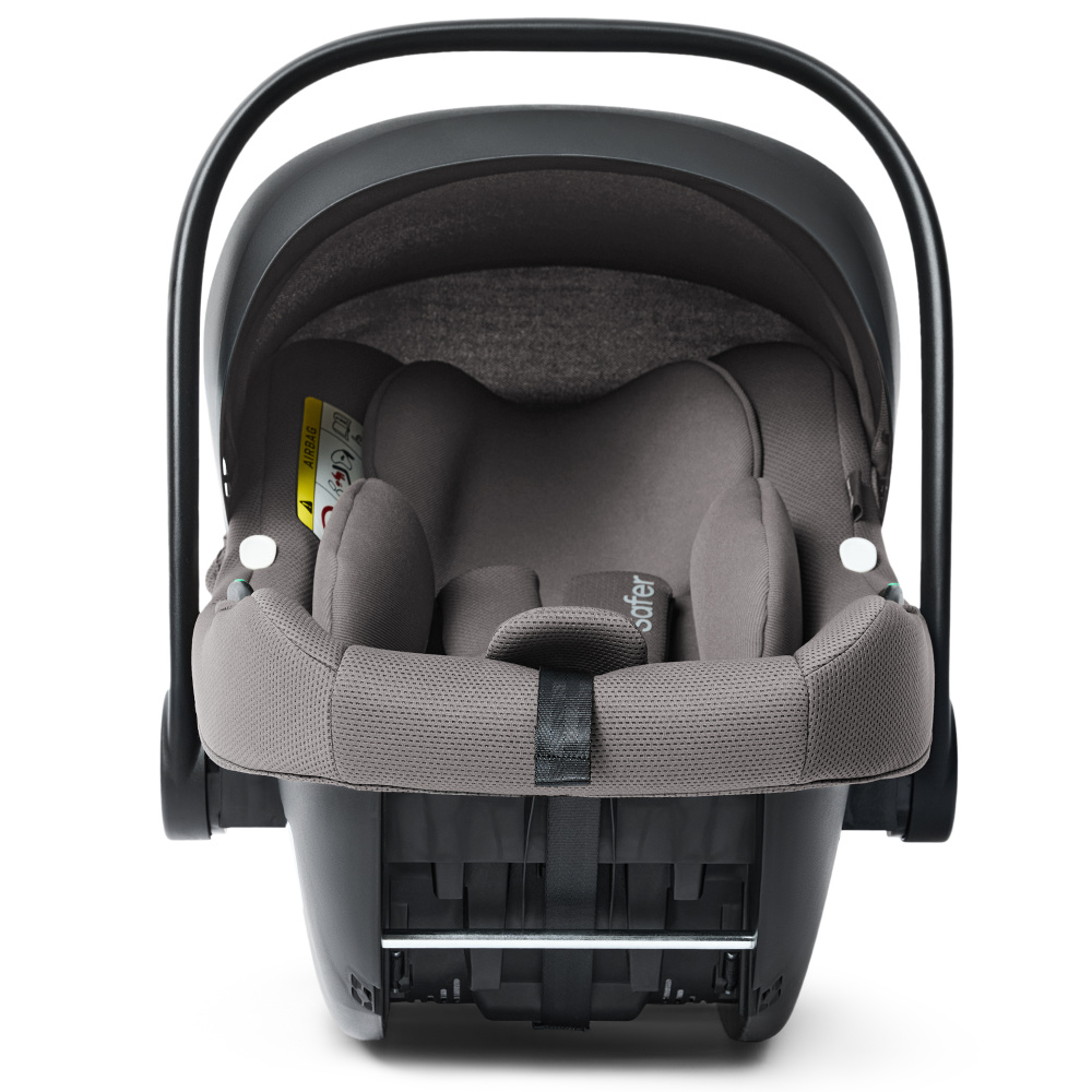 Happy Baby автокресло 0+ SAFER dark grey (40-87 см, 0-12 мес) - фото  6