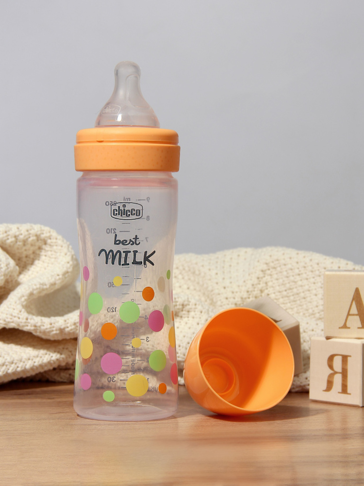 Chicco бутылочка пластиковая 250 мл Perfect Easy Girl, средний поток - фото  12