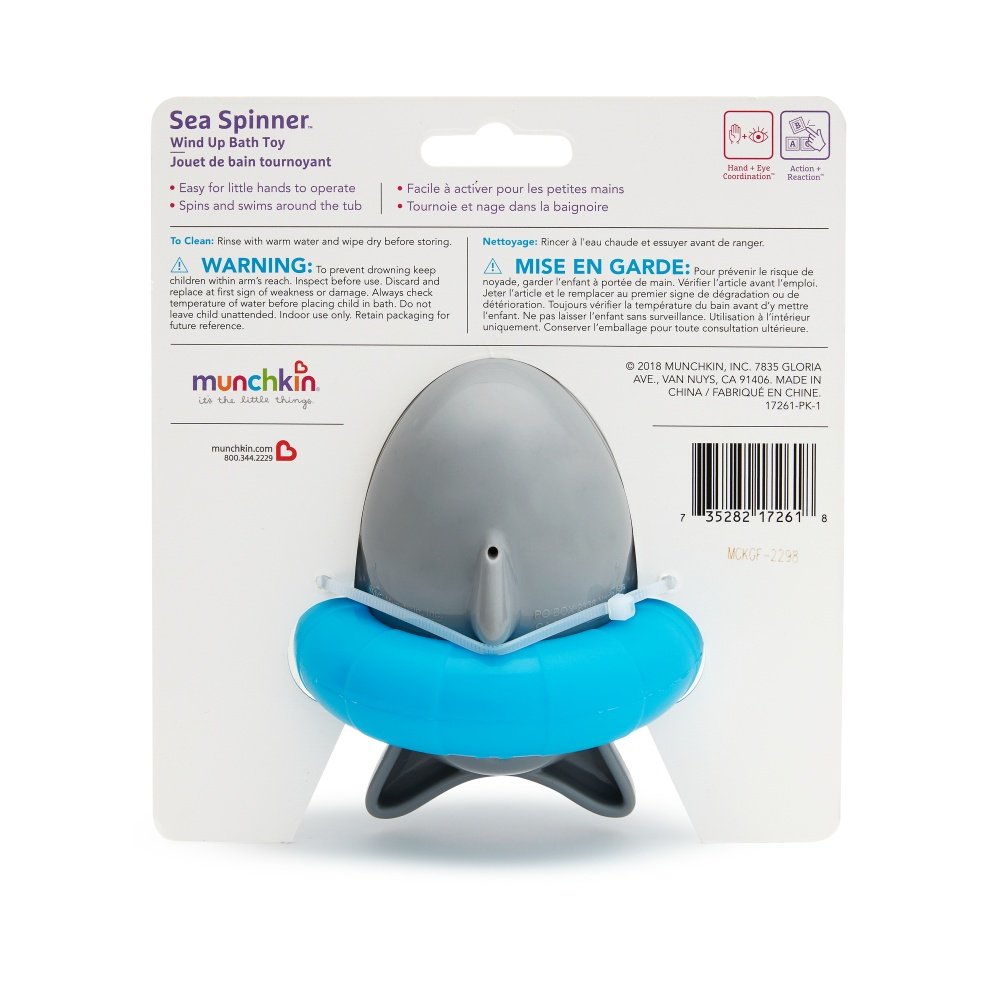 Munchkin игрушка для ванны Акула волчок Sea Spinner™ 9+