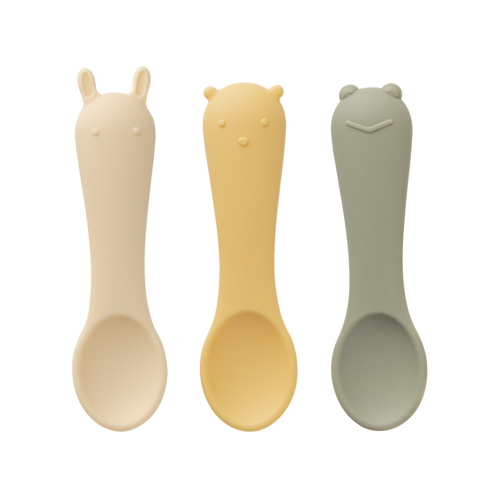 Edda ложка детская набор 3 штуки силикон Шалфей
