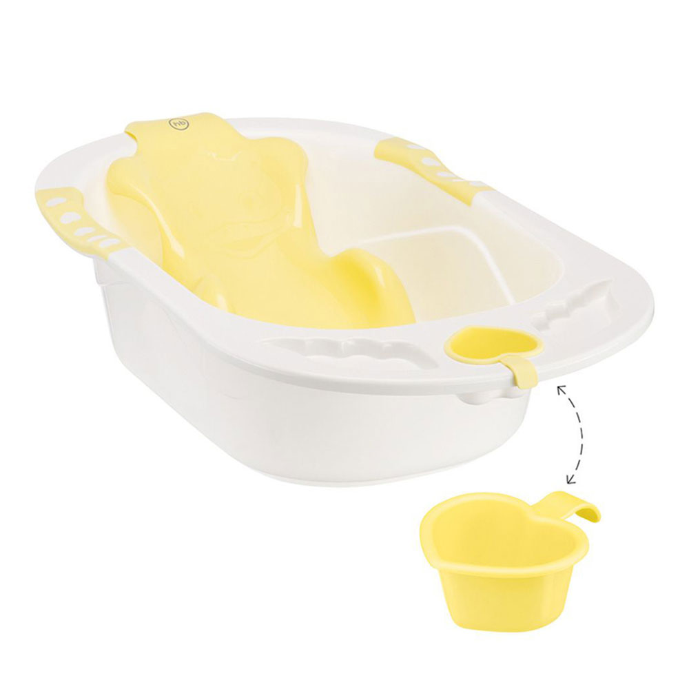 Happy Baby ванночка детская с горкой Bath Comfort yellow