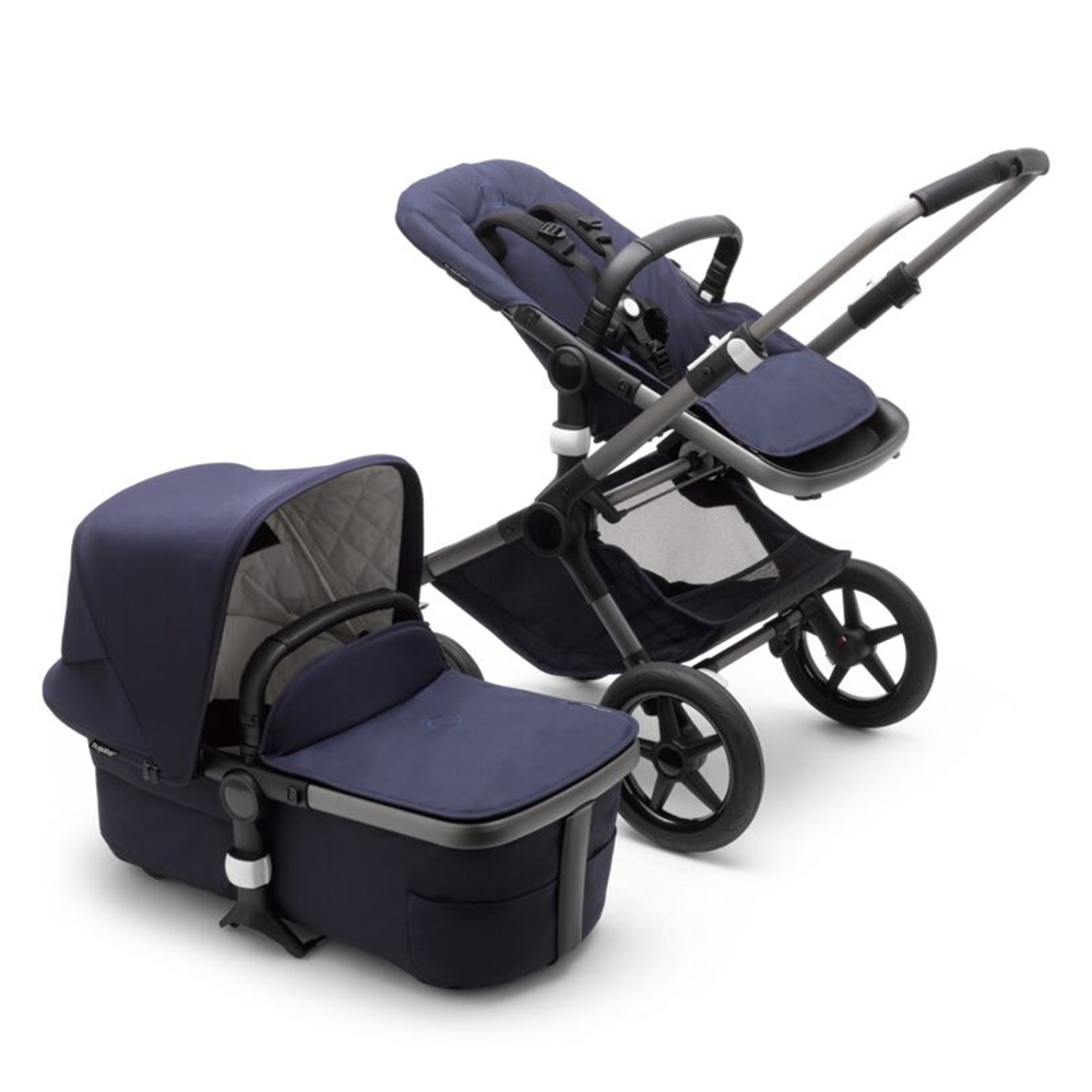 Bugaboo Fox3 Classic коляска 2 в 1 Graphite/ Dark Navy - фото  1