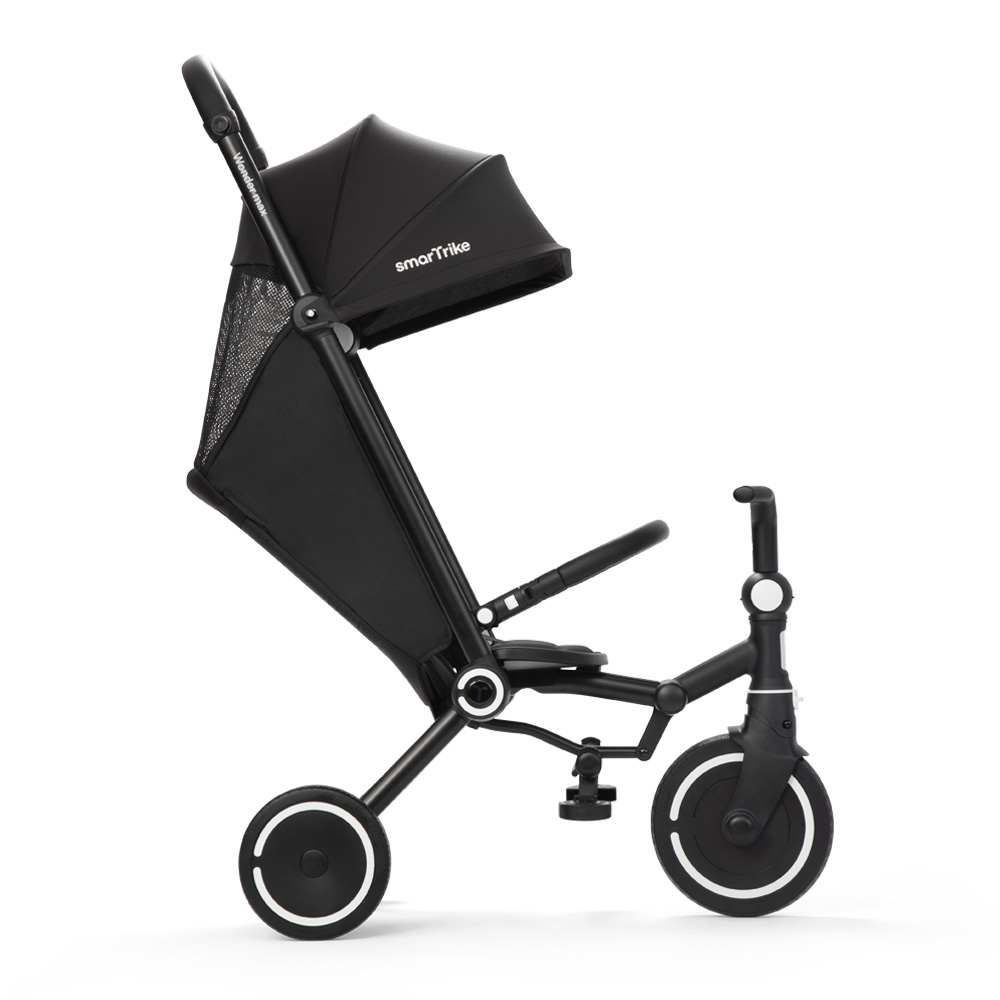 SMARTRIKE Трехколесный складной велосипед  Wonder max, Jet Black - фото  5