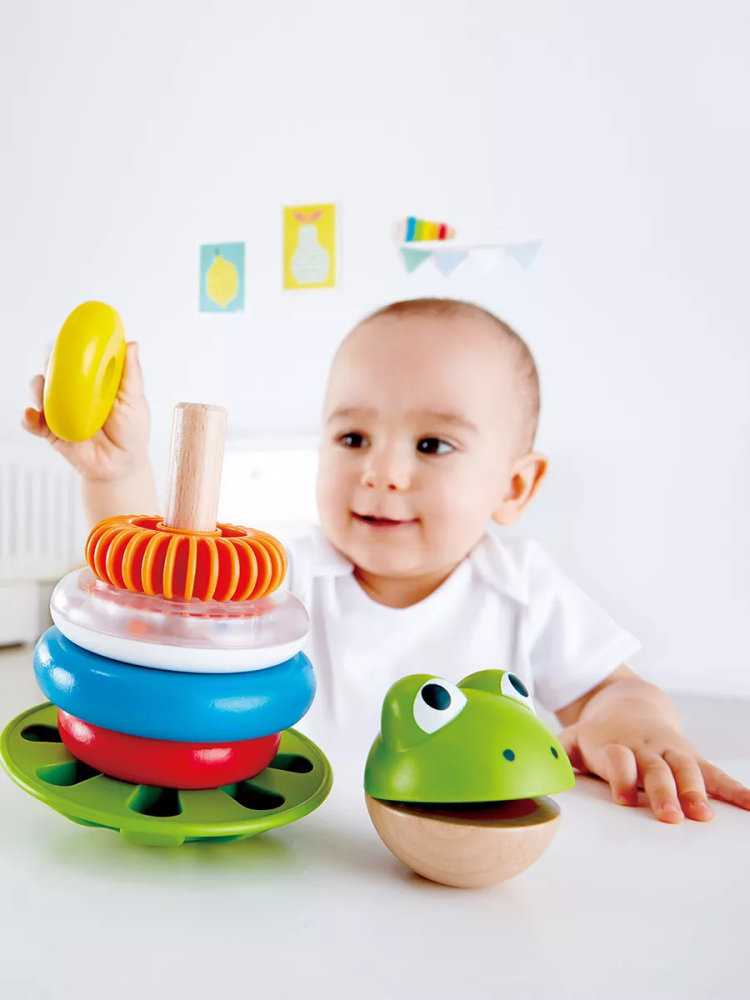 Hape пирамидка Мистер Лягушка - фото  3