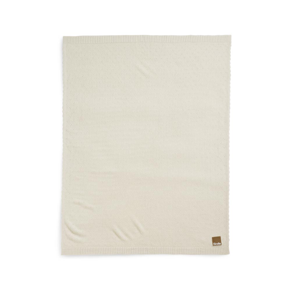 Elodie плед-одеяло из трикотажа пуантель, 75*100 см, Creamy White - фото  2