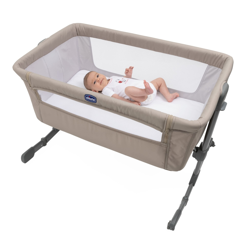 Chicco кровать приставная Next2Me Essential Dune Re Lux Beige - фото  11