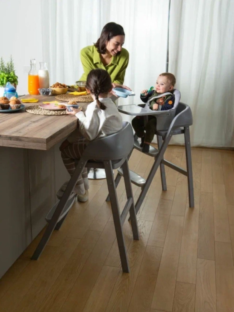 Chicco стульчик для кормления Crescendo up Steel Cloud - фото  9