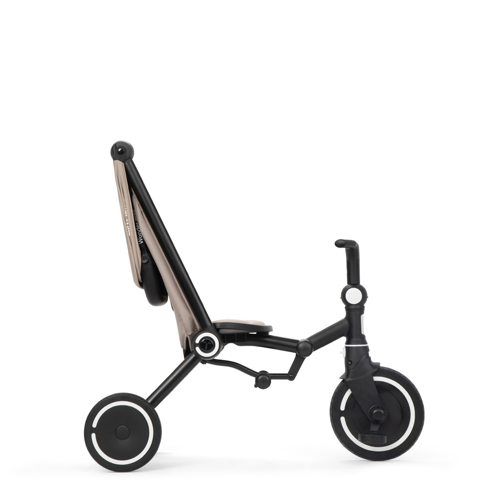 SMARTRIKE Трехколесный складной велосипед Wonder max, Stone Beige - фото  7