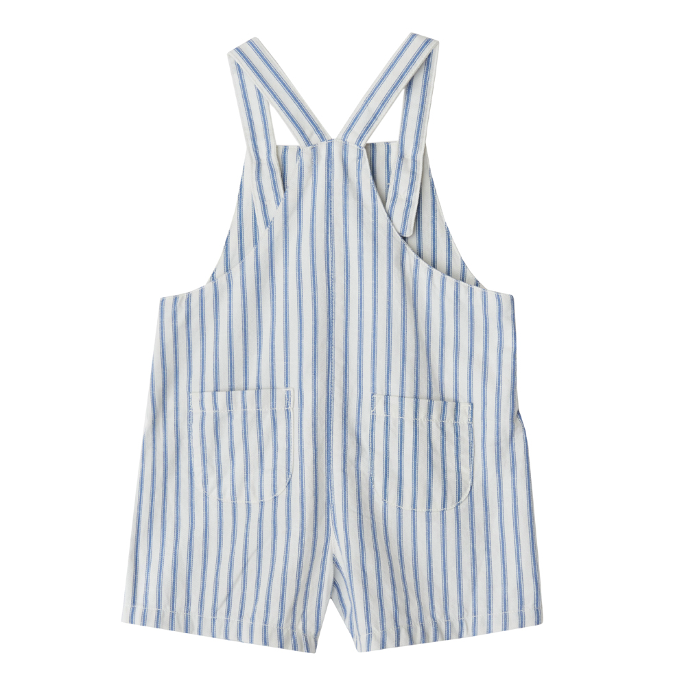 Babybu комбинезон на лямках NAUTICAL STRIPE 100% органический хлопок цвет синий - фото  2