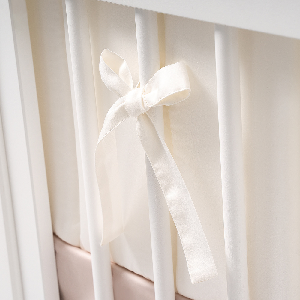 Perina защита для детской кроватки (фенс-бортик) "Sateen Collection" (айвори) - фото  8