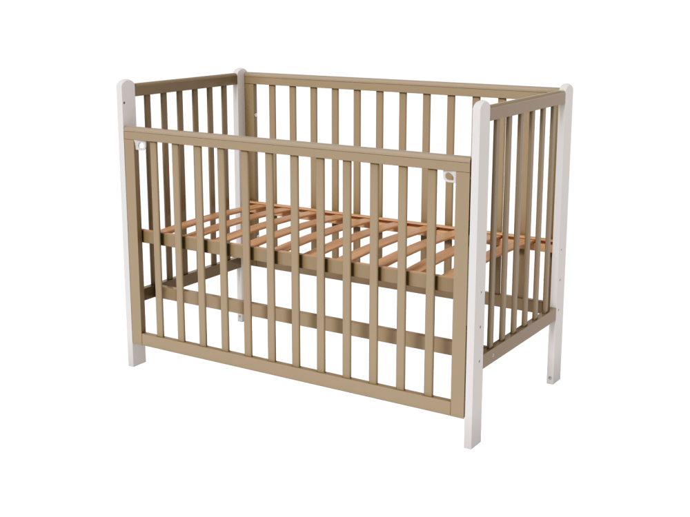 OLANT BABY кровать с маятником Bliss кашемир/белый - фото  3