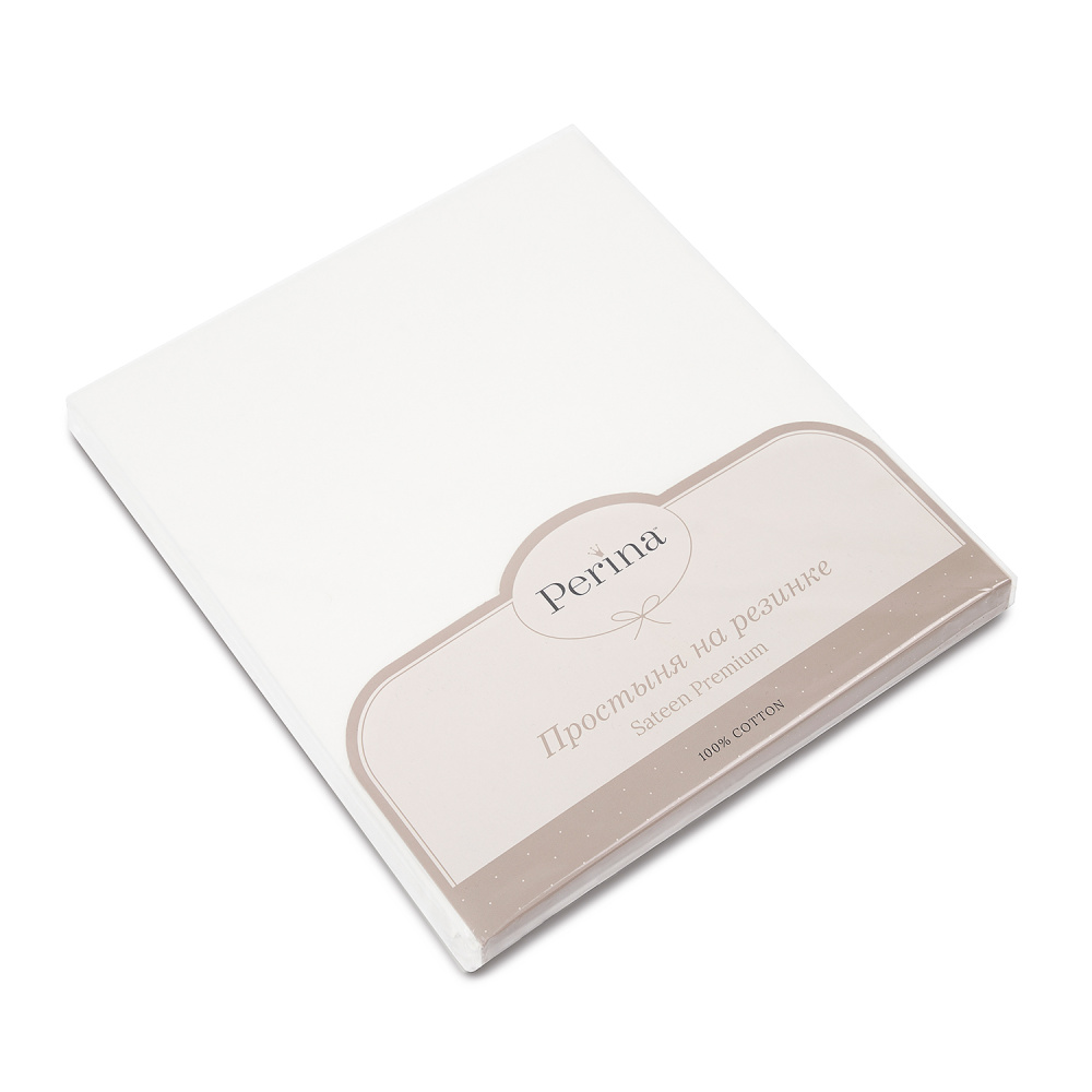 Perina простыня Oval на резинке детская (молочная) 