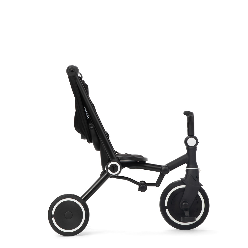 SMARTRIKE Трехколесный складной велосипед Wonder+, Storm Black - фото  6
