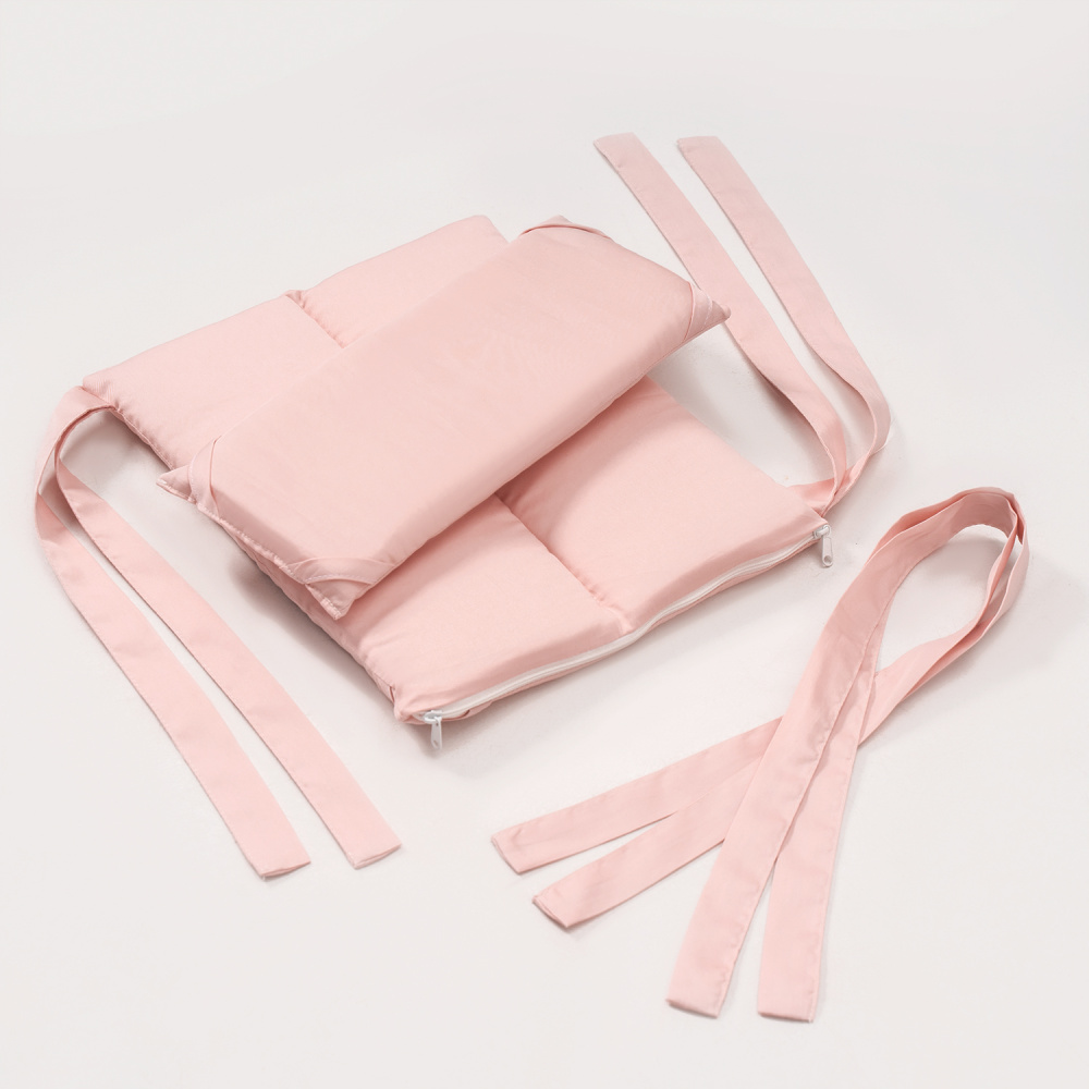 Perina защита для детской кроватки (фенс-бортик) "Sateen Collection" (розовый) - фото  12