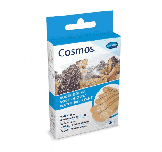COSMOS water-resistant пластырь-пластинки водоотталкивающий 20 штук