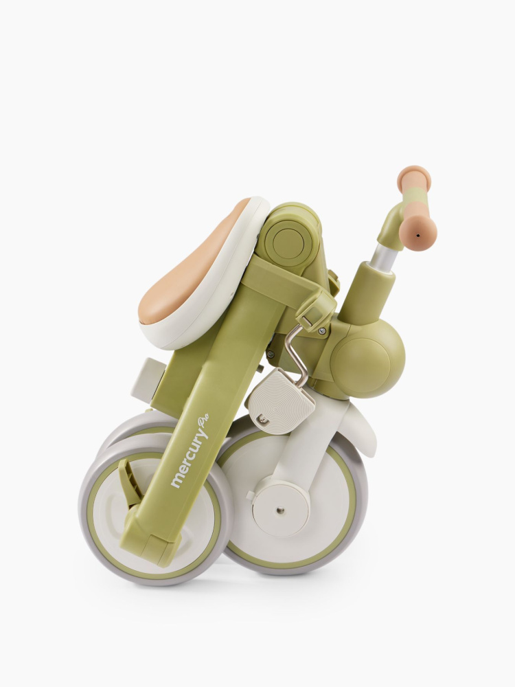 Happy Baby велосипед складной трёхколёсный Mercury Pro, olive - фото  25