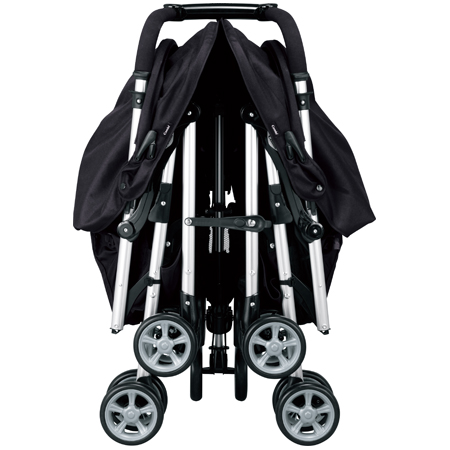 Combi коляска прогулочная для двойни Spazio Duo (BI) цв. черный (+дождевик)