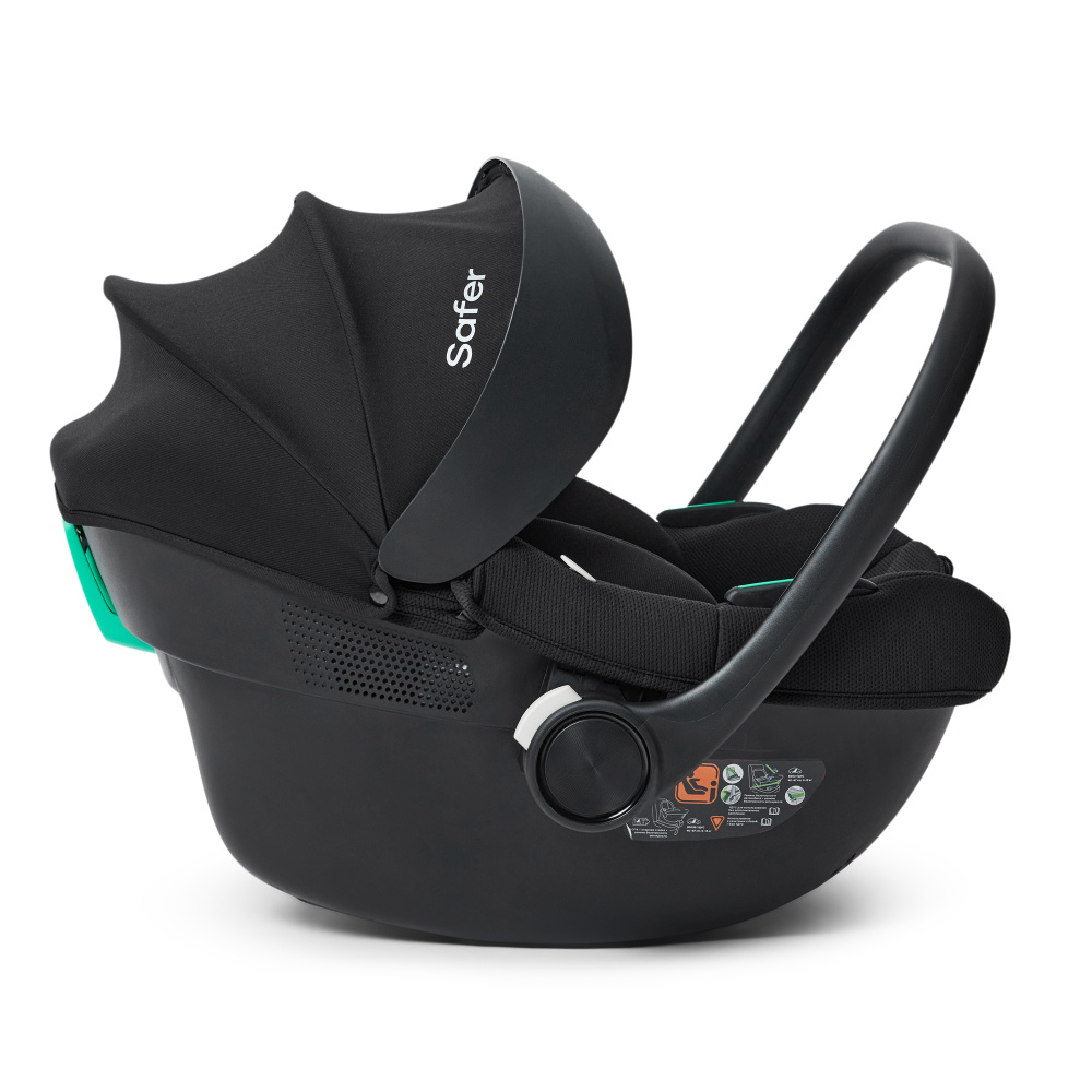 Happy Baby автокресло 0+ SAFER black (40-87 см, 0-12 мес) - фото  3