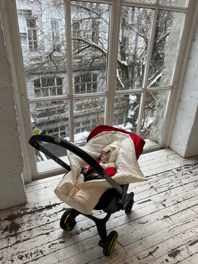 OLANT BABY конверт зимний молочный - фото  3