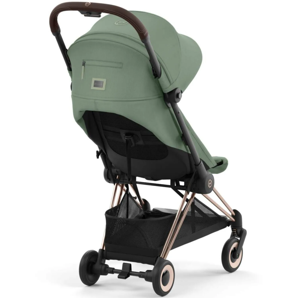 Cybex Коляска Coya Rosegold Leaf Green с дождевиком и бампером - фото  5