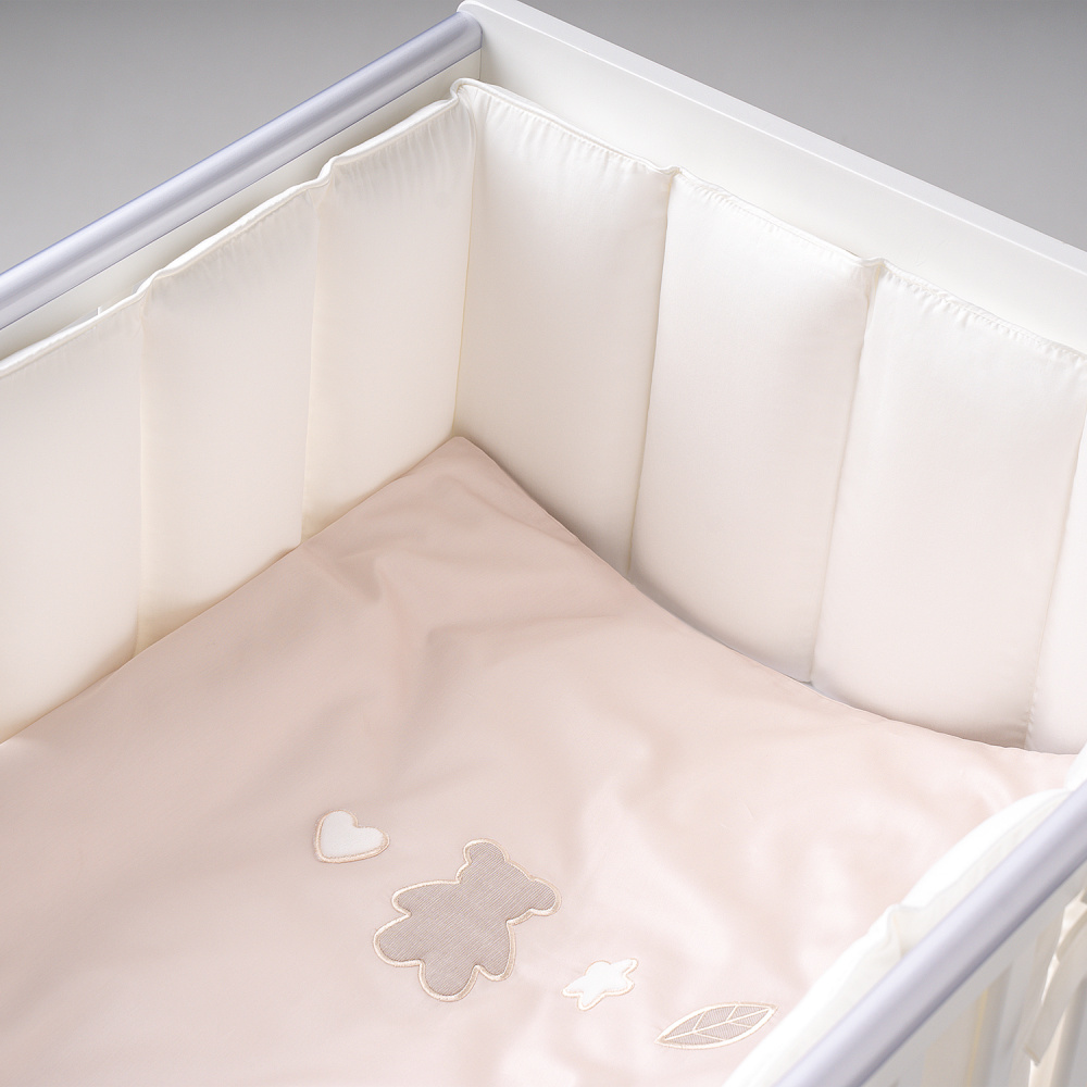 Perina защита для детской кроватки (фенс-бортик) "Sateen Collection" (айвори) - фото  2