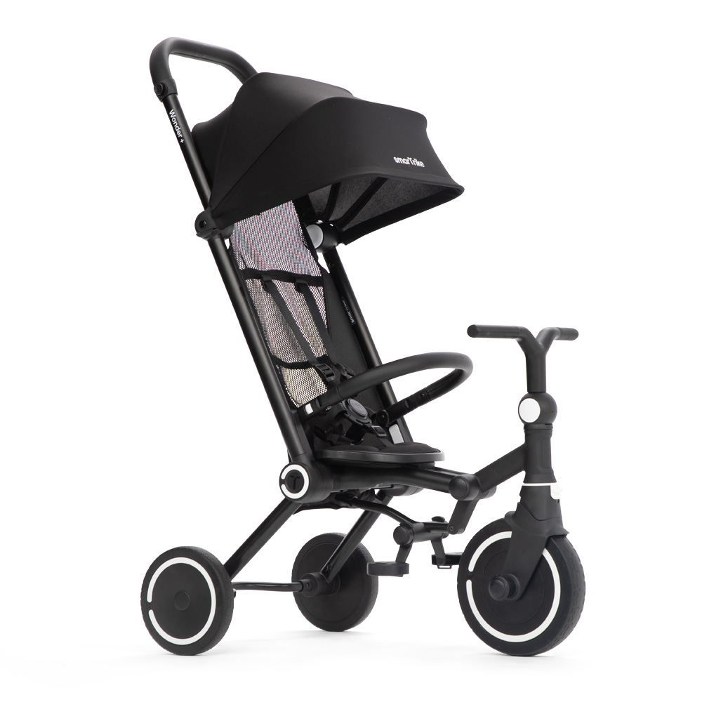 SMARTRIKE Трехколесный складной велосипед Wonder+, Storm Black