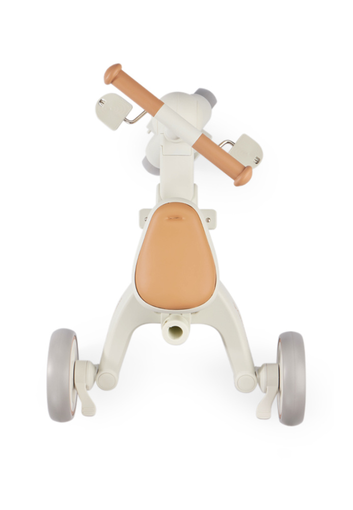 Happy Baby велосипед складной трёхколёсный Mercury Pro, milky - фото  15