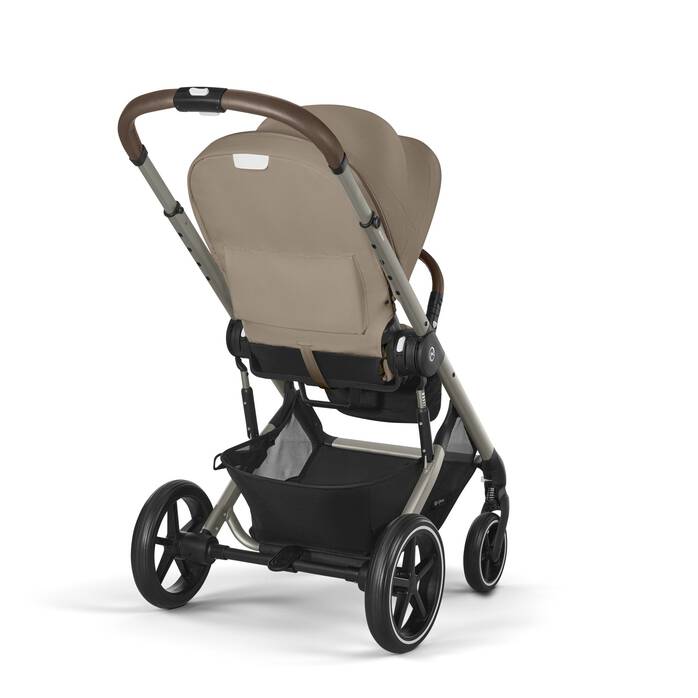 Cybex Коляска 2в1 Balios S Lux TPE Almond Beige в комплекте со спальным блоком Cot S и дождевиками - фото  7