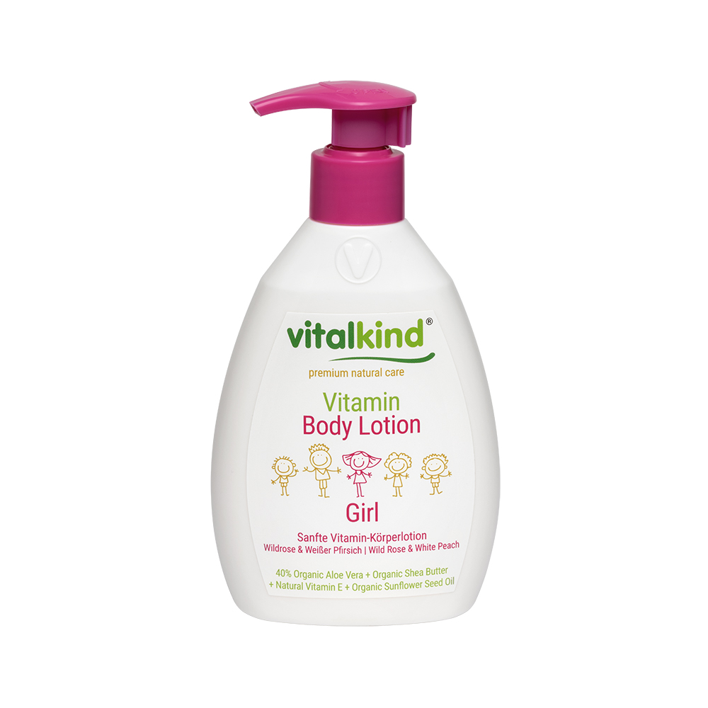 vitalkind молочко для тела витаминное для девчонок 200 мл