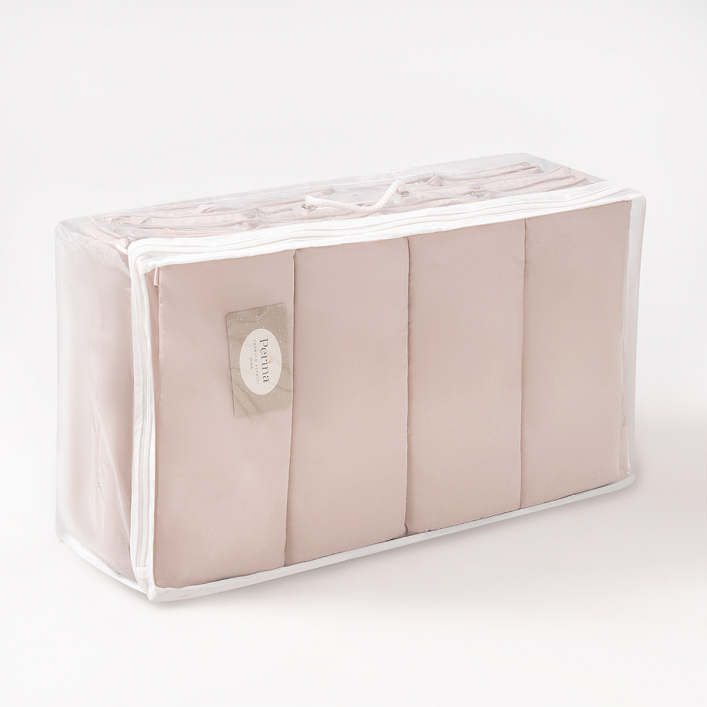 Perina защита для детской кроватки (фенс-бортик) "Sateen Collection" (бежевый) - фото  9