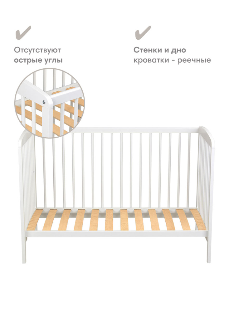 OLANT кровать + матрас Сова (Sova) белый - фото  7