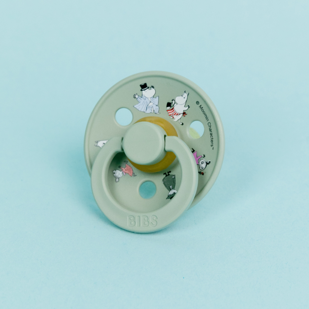 BIBS пустышка латексная Moomin Colour - Friends - Sage - фото  6