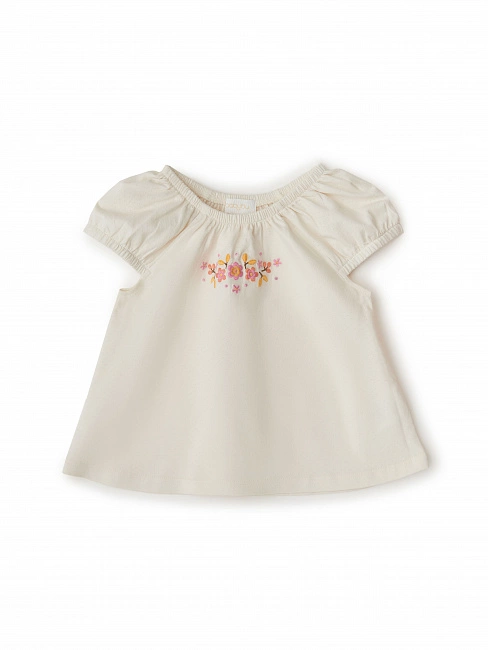 Babybu набор из 2-х предметов: майка и шорты PAPAYA GINGHAM 100% органический хлопок пИМА цвет бежев - фото  2