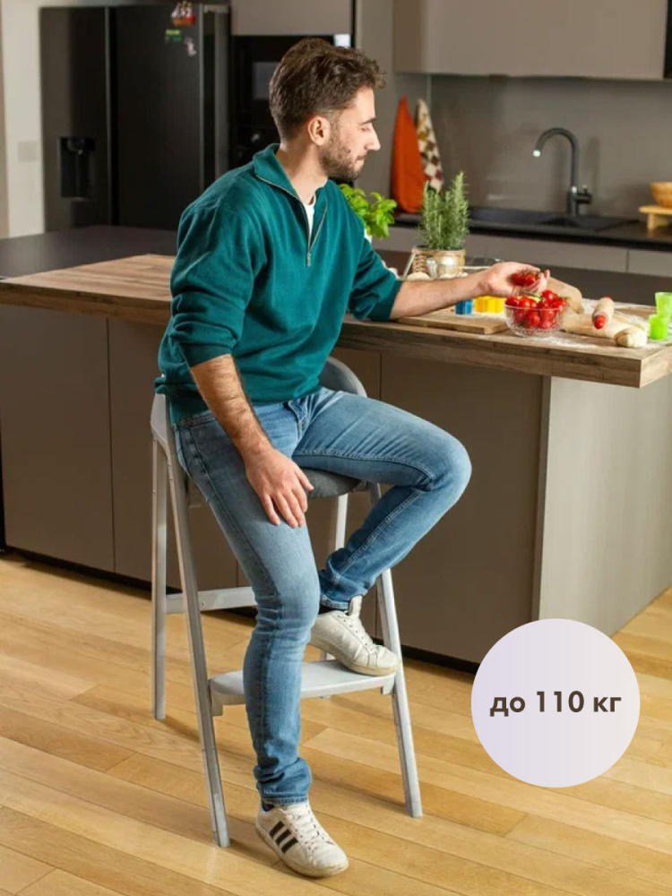 Chicco стульчик для кормления Crescendo up Steel Cloud - фото  5