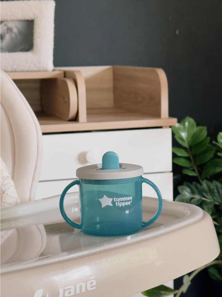 Tommee Tippee чашка-непроливайка первая 190 мл.с 4 мес., голубой NEW - фото  12