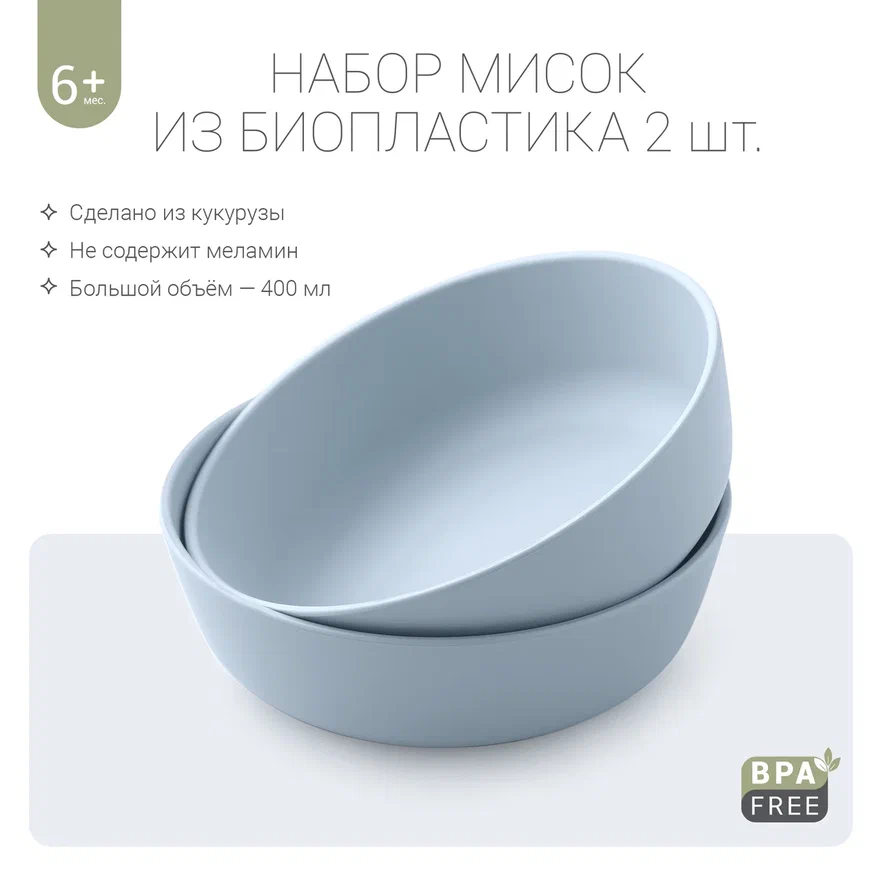 Edda набор мисок 2 штуки Небо - фото  7