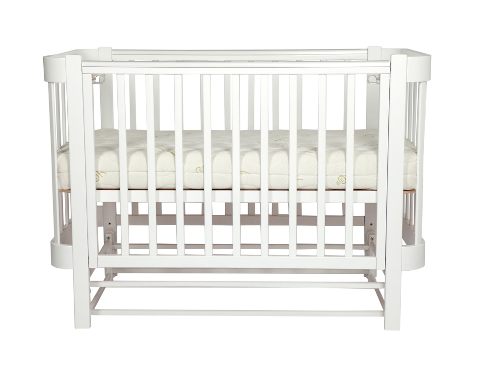 LIEL кровать с маятником приставная Cosmos белый - фото  7