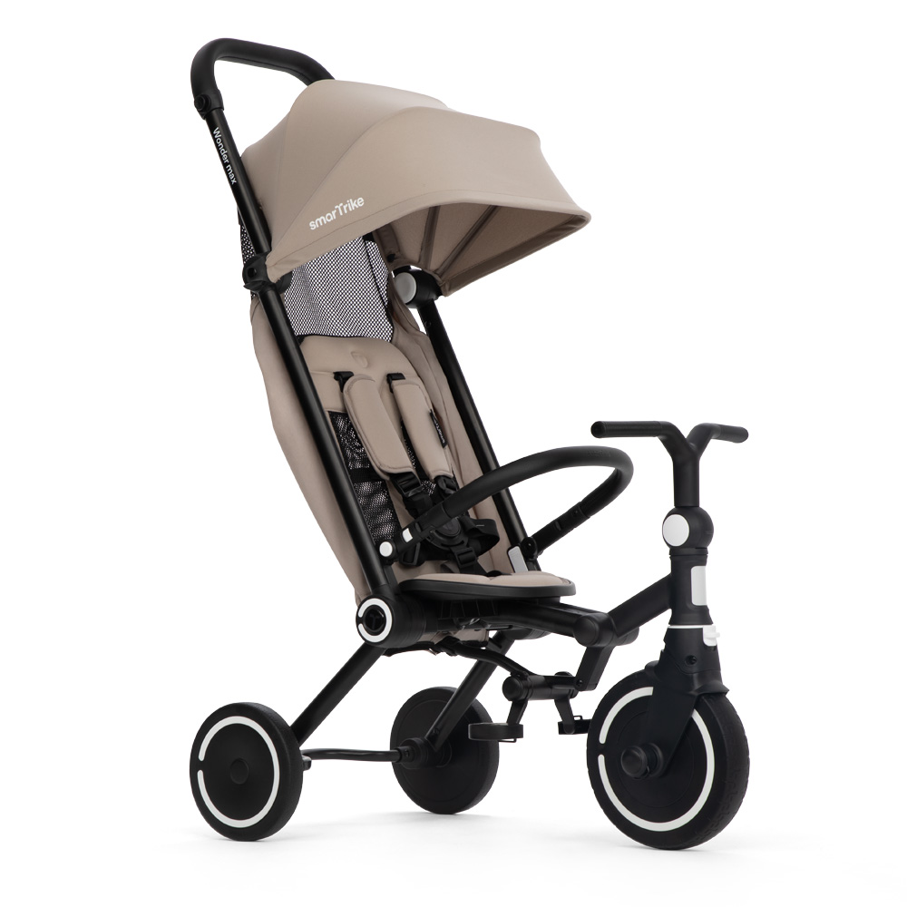 SMARTRIKE Трехколесный складной велосипед Wonder max, Stone Beige