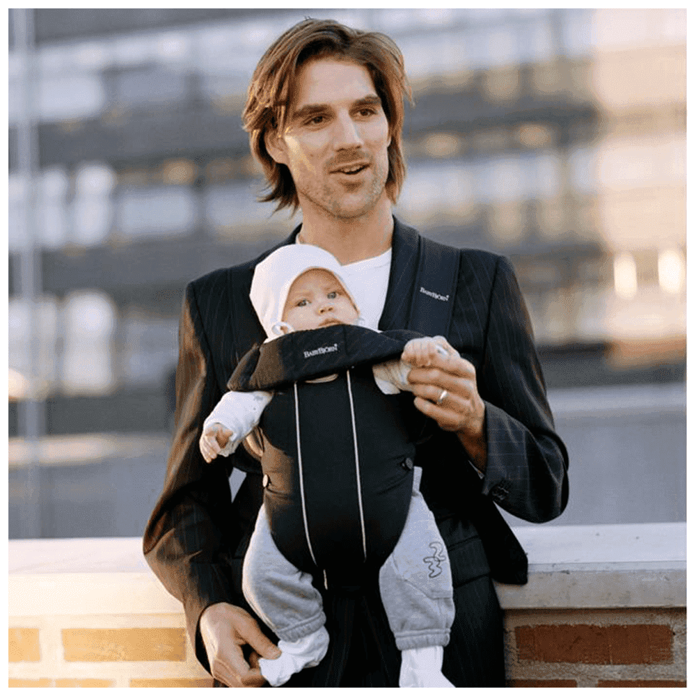 BabyBjorn Original Cotton рюкзак для переноски ребенка черный 