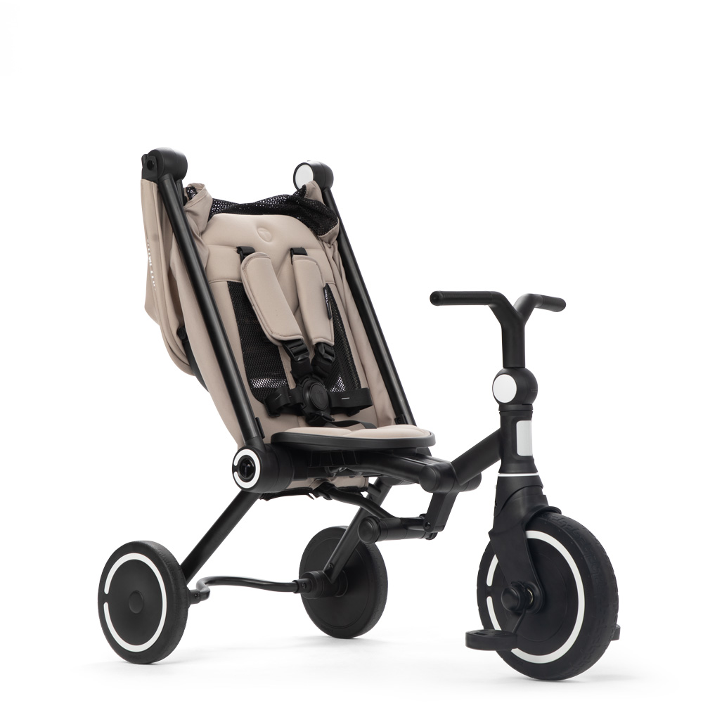 SMARTRIKE Трехколесный складной велосипед Wonder max, Stone Beige - фото  8