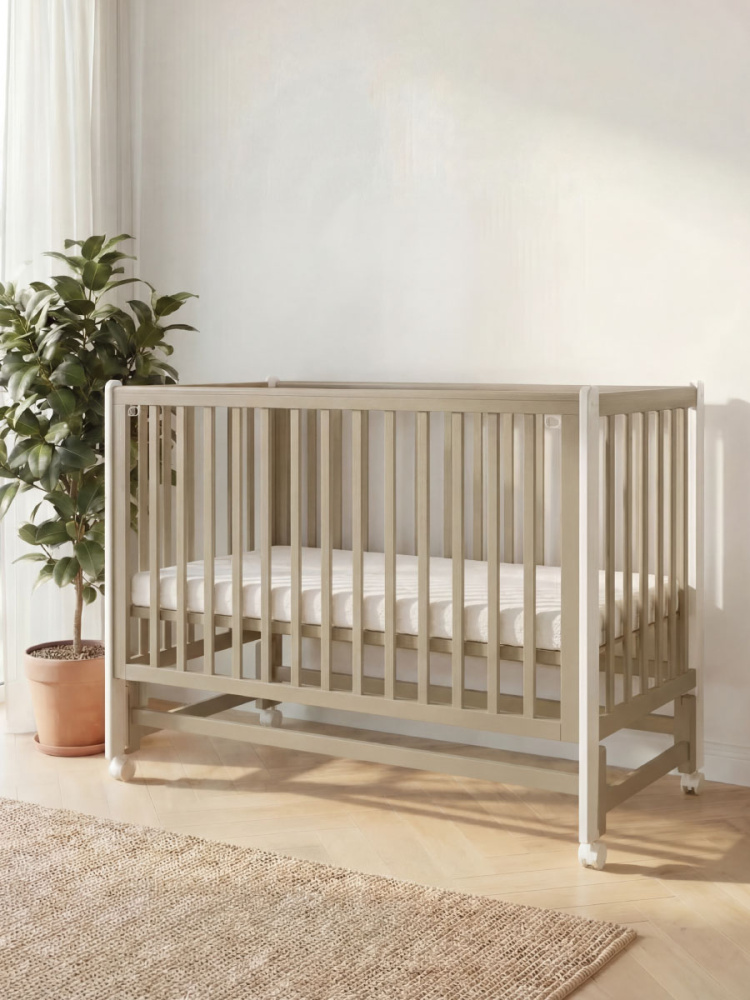 OLANT кровать с маятником Блисс (Bliss) кашемир/белый