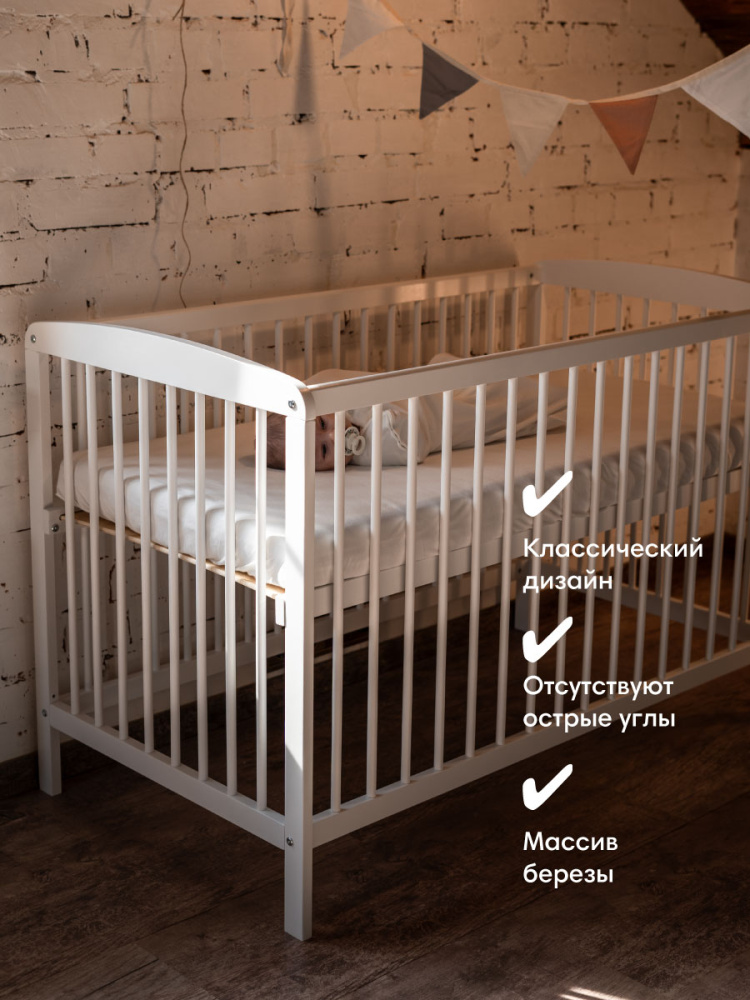 OLANT кровать + матрас Сова (Sova) белый - фото  4