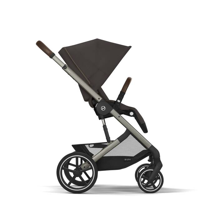 Cybex Коляска 2в1 Balios S Lux TPE Chocolate Brown в комплекте со спальным блоком CotS и дождевиками - фото  5