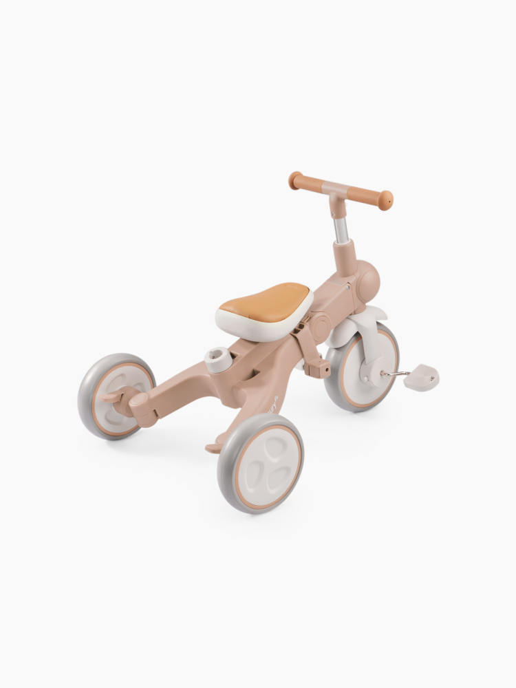 Happy Baby велосипед складной трёхколёсный Mercury Pro, beige - фото  13